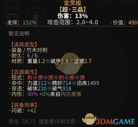《太吾绘卷》峨眉派对刺推荐武器心得