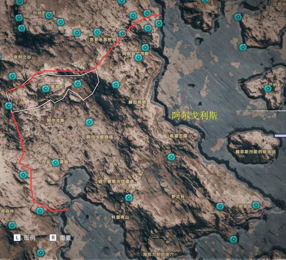 《刺客信条：奥德赛》全奥利哈钢地图位置一览