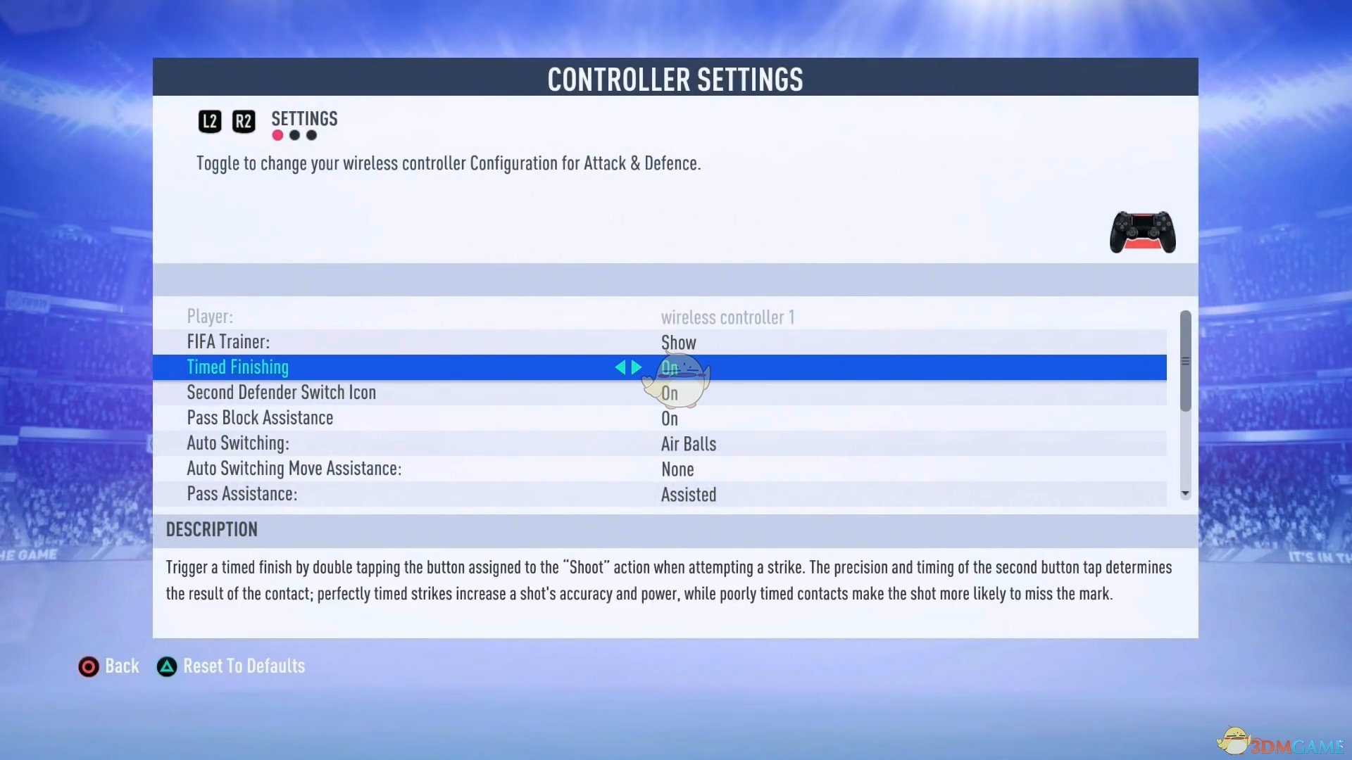 《FIFA 19》时机射门使用心得