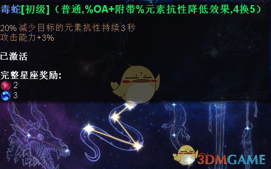 《恐怖黎明》星座系统解析心得