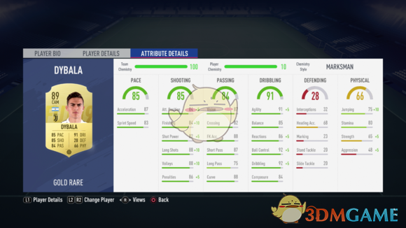 《FIFA 19》化学反应研究攻略