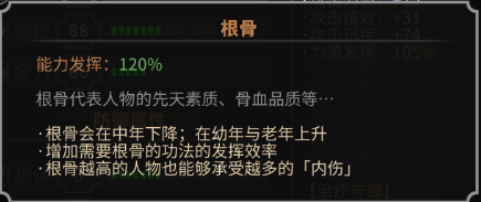 《太吾绘卷》人物基本属性说明