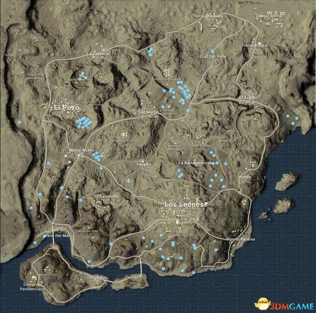 绝地求生空投全图刷新地点一览
