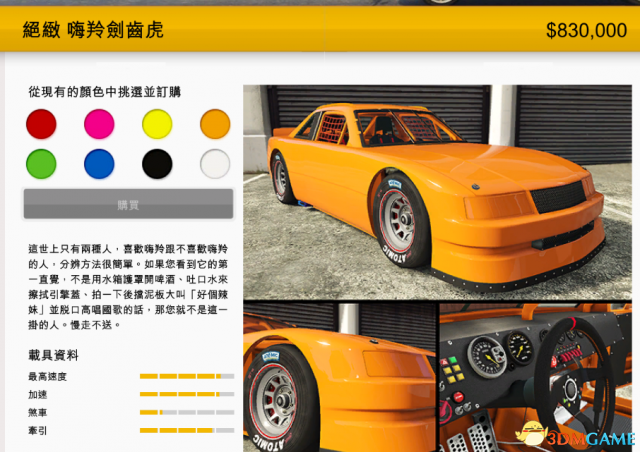 侠盗猎车5圣安系列赛全载具图鉴 GTA5圣安全载具介绍