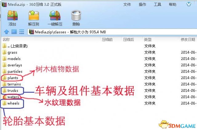 旋转轮胎车辆基本数据修改教程