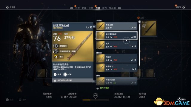 刺客信条起源装备详解 装备属性及被动介绍