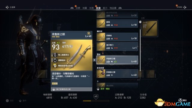 刺客信条起源装备详解 装备属性及被动介绍