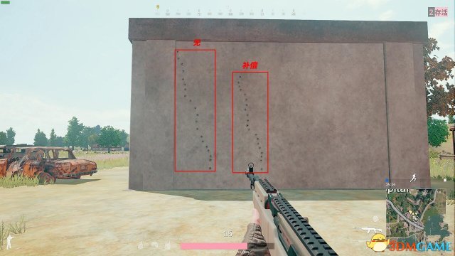 绝地求生大逃杀三种枪头射击修正效果打靶测试图解