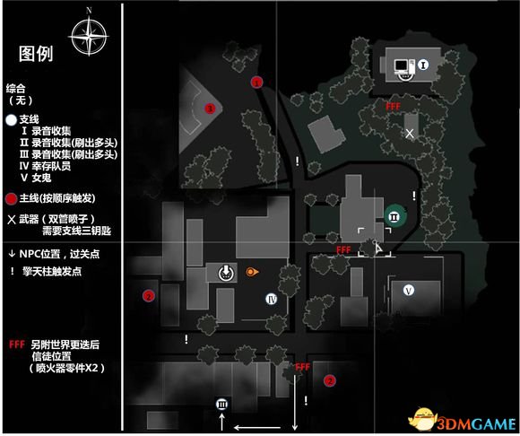 恶灵附身2两大开放地图主要点标注图片分享