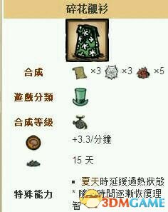 饥荒10大实用衣物工具是哪些 实用衣物工具top10介绍