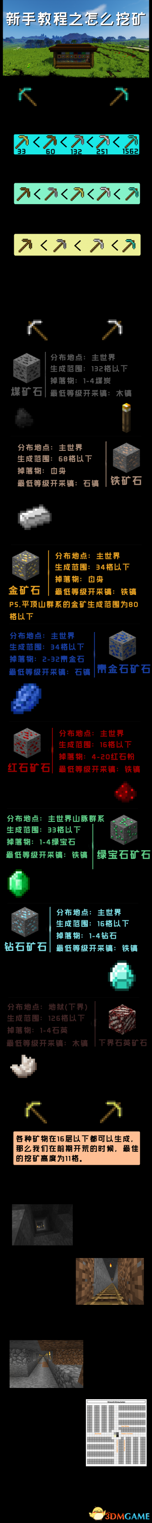 我的世界挖矿新手教学 我的世界怎么挖矿
