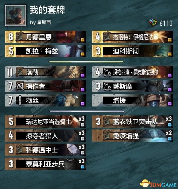 巫师之昆特牌北方卡组推荐 薇丝猎龙人北方卡组简析