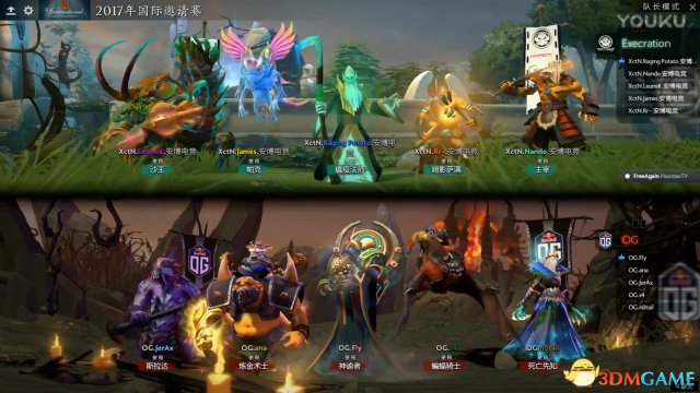 DOTA2 TI7小组赛B组 OG vs XCTN比赛视频