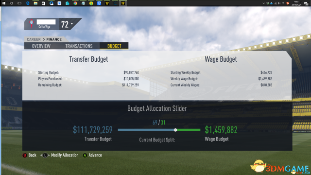 FIFA17预算不够怎么办 FIFA17 CE修改预算教程