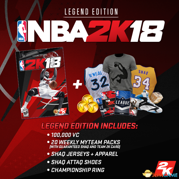 NBA2k18黄金版与传奇版区别一览 NBA2k18版本区别说明