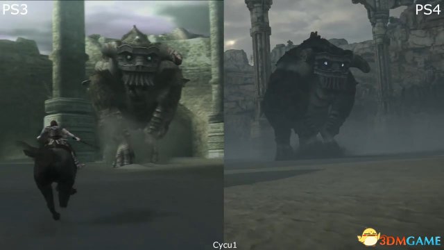 旺达与巨像PS4Pro与PS3画面对比 旺达重制画面怎么样