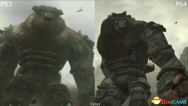 旺达与巨像PS4Pro与PS3画面对比 旺达重制画面怎么样