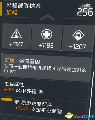 全境封锁常见金装搭配方法