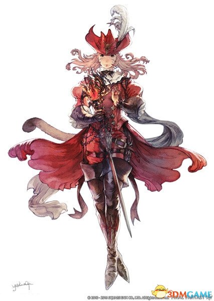 赤魔道士艺术CG图