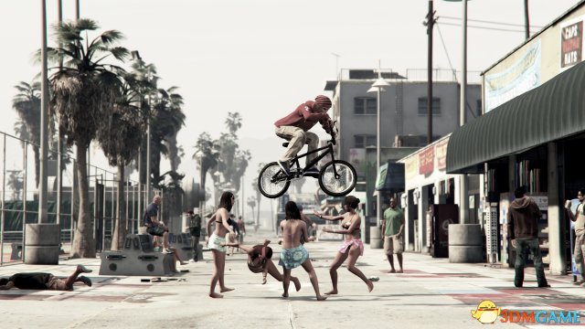 侠盗猎车5GTA5PC版机车飞天视频教程 机车飞天BUG