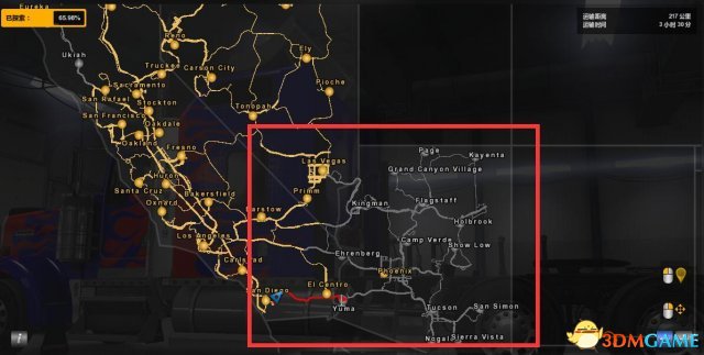 美国卡车模拟亚利桑那州地图