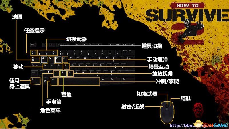 生存指南2 PC版游戏操作方法说明 生存指南2键位设置
