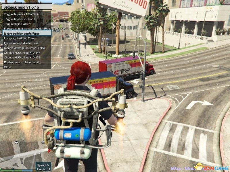侠盗猎车5GTA5PC版 完美喷气背包MOD 火箭喷射MOD