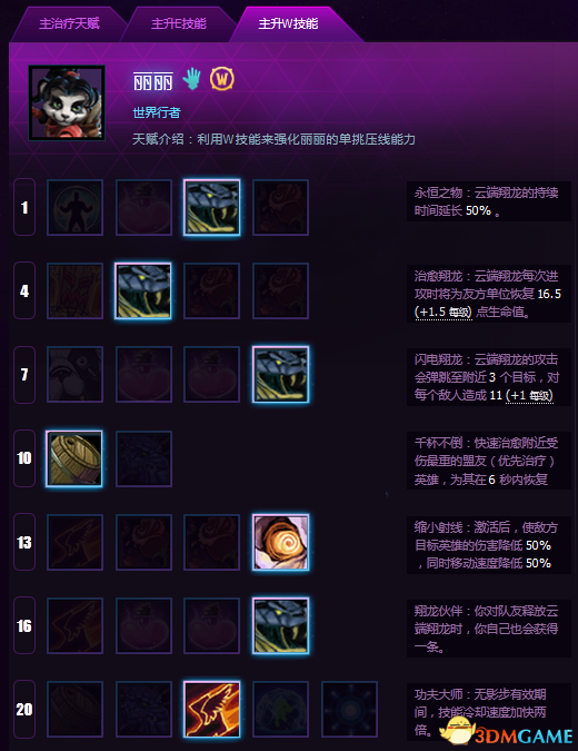 风暴英雄丽丽天赋加点