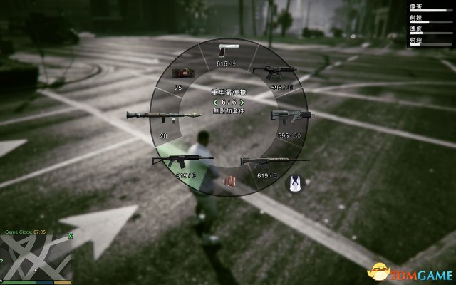 侠盗猎车5GTA5PC版 真实武器转盘图标MOD