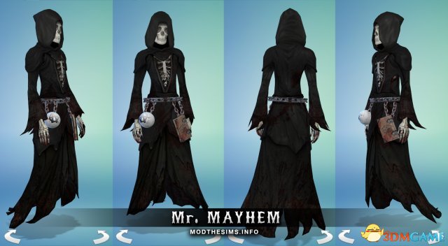 模拟人生4：来去上班 服装MOD 炫酷死神套装MOD分享