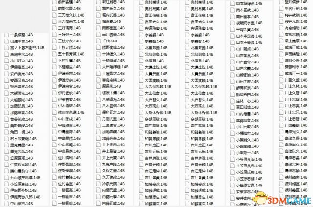 信长之野望14：创造 自制日文武将合集 377个武将