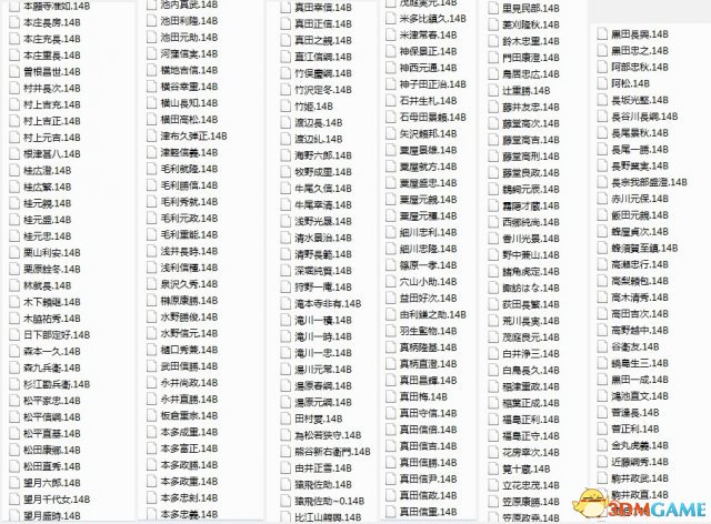 信长之野望14：创造 自制日文武将合集 377个武将