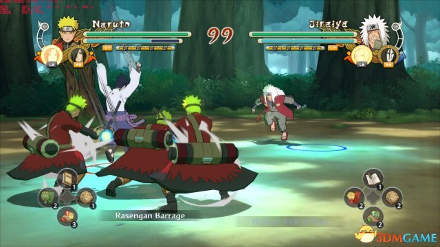 火影忍者:究极风暴3 PC版 单人对战出招详解