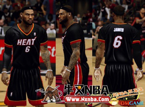 NBA 2K14 迈阿密热火队短袖球衣补丁
