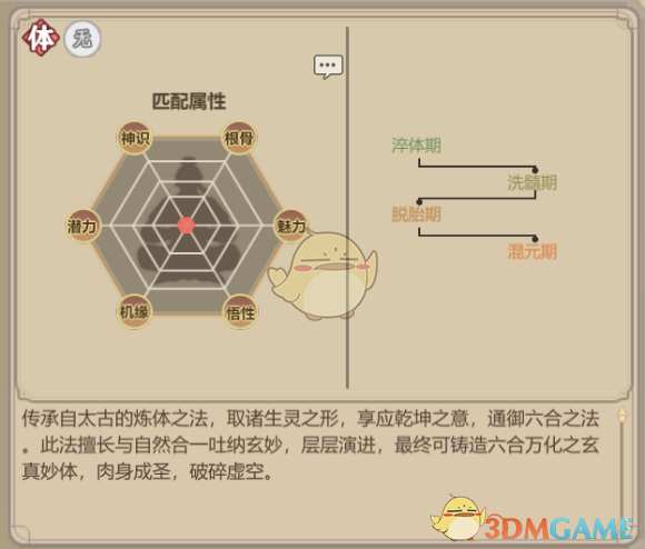 《了不起的修仙模拟器》体修养成初解及太古形意六合真体篇
