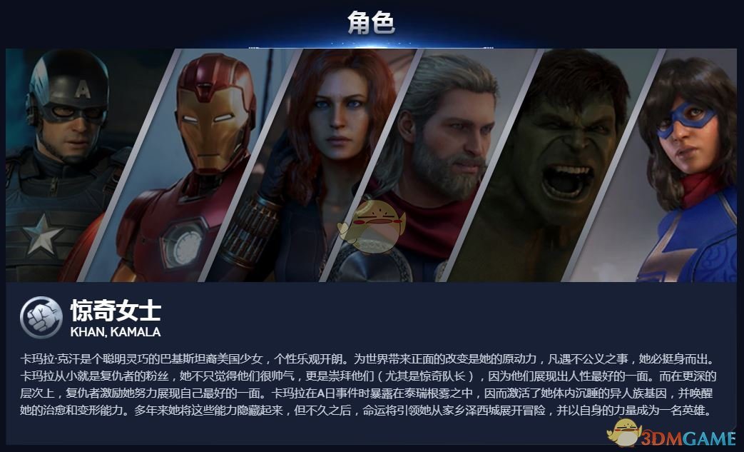 《漫威复仇者联盟》惊奇女士背景故事一览