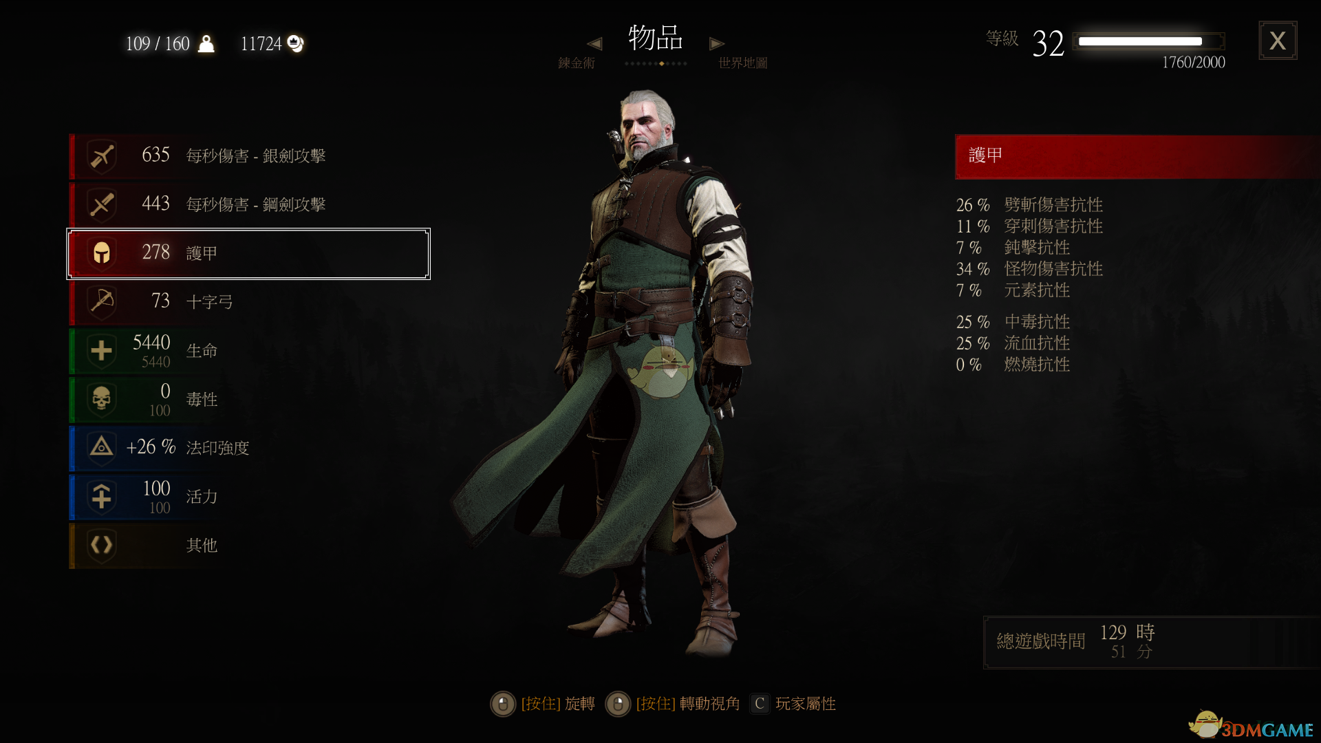 《巫师3：狂猎》初级熊套装属性一览