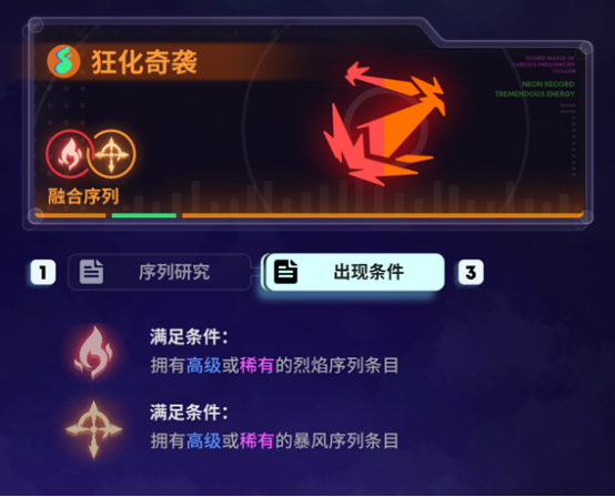 《霓虹序列》烈焰序列的融合序列攻略，烈焰融合序列怎么拿