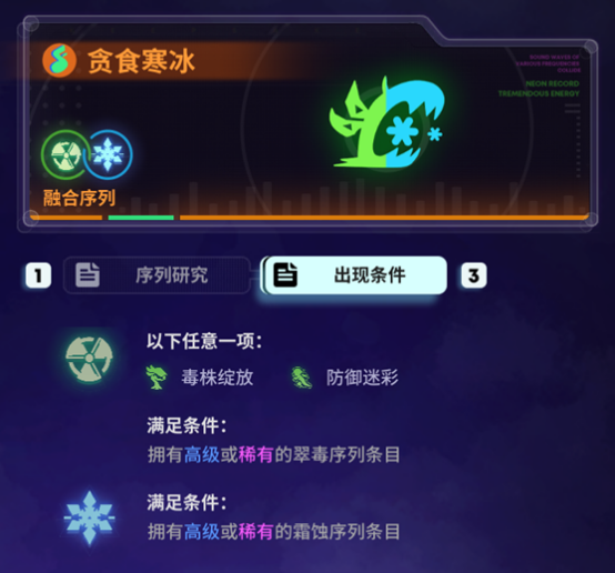 《霓虹序列》翠毒序列的融合序列攻略